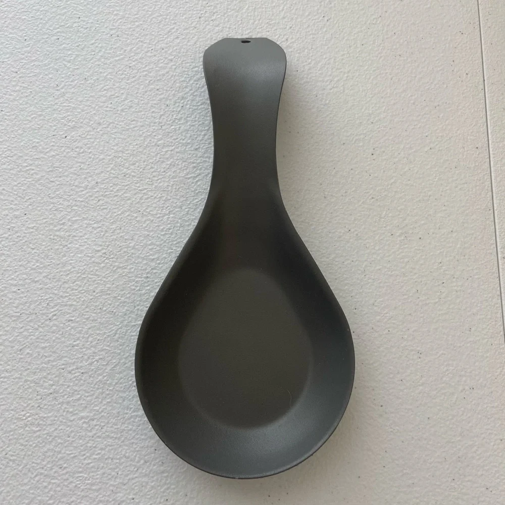 OGGI Corporation heavy duty metal dark gray coated kitchen cooking spoon rest